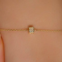 PFX0008-B - Dainty Cube Bracelet