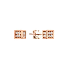 PFX0009-E - Dainty Cube Stud Earring