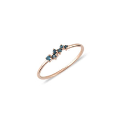 Cabaret Snow Queen Mavi Pırlanta Yüzük