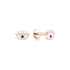 Mineli Göz Altın Piercing PCXE0012