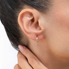 PFX0004-E - Branch Hoop Earring