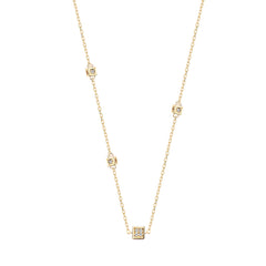 PFX0008-P - Dainty Cube Necklace