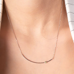 PHX0002-P - Curve Line Necklace