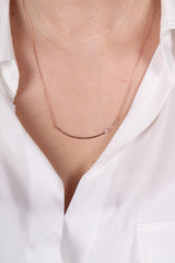 PHX0002-P - Curve Line Necklace