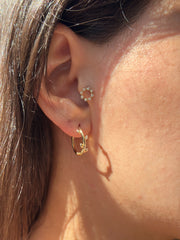 PFX0004-E - Branch Hoop Earring